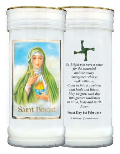 Saint Brigid Single Pillar Candle