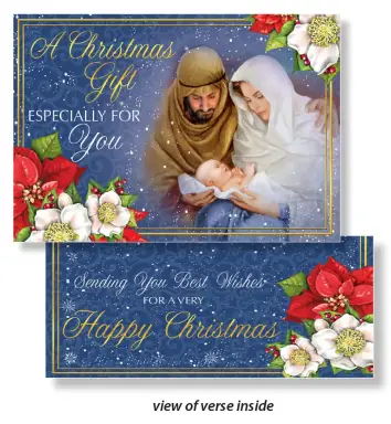 Christmas Gift Wallet Card Especially For You Design