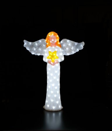 Acrylic Angel with White LEDs  90CM