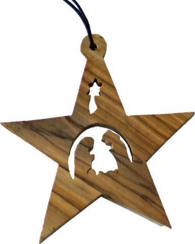 Small Star Nativity Christmas Decoration