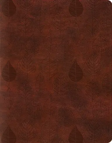 ESV Single Column Journaling Bible (TruTone, Chestnut, Leaves Design)