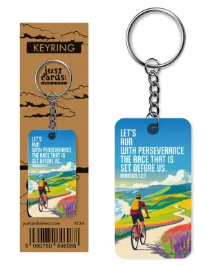 Run with perseverance keyring