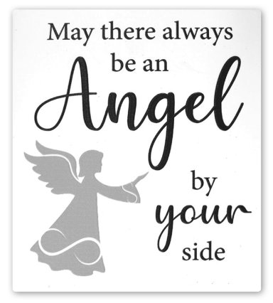 Guardian Angel Ceramic Plaque