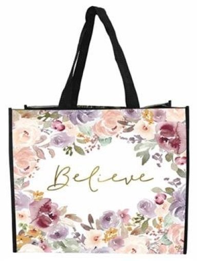 Believe Large Shopping Bag