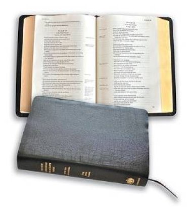 New Cambridge Paragraph Bible, Black Calfskin Leather, KJ595:T Black Calfskin