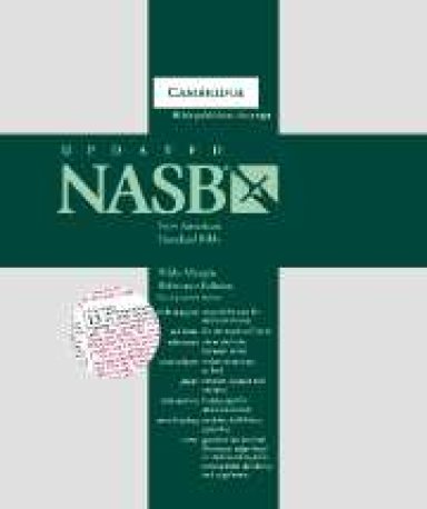 NASB Wide Margin Reference Bible: Black, Goatskin Leather