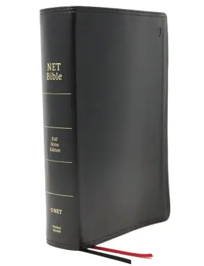 NET Bible, Full-notes Edition, Leathersoft, Black, Thumb Indexed, Comfort Print