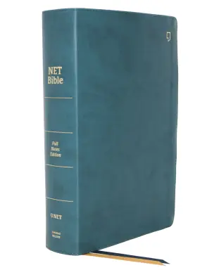 NET Bible, Full-notes Edition, Leathersoft, Teal, Thumb Indexed, Comfort Print