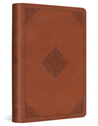 ESV Compact Bible (TruTone, English Saddle, Ornament Design)