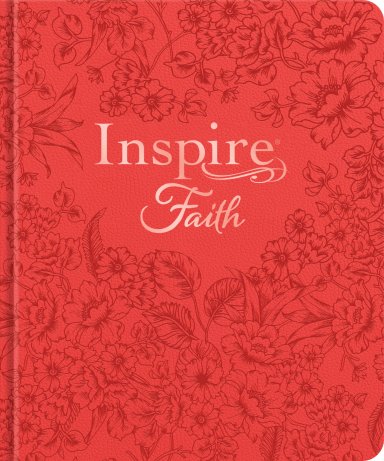 Inspire FAITH Bible NLT, Filament Enabled (Hardcover LeatherLike, Coral Blooms)