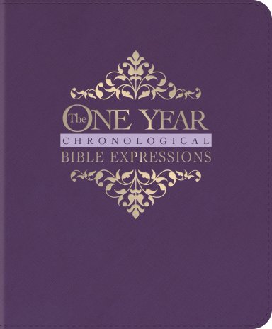 One Year Chronological Bible Expressions NLT (LeatherLike, Imperial Purple)