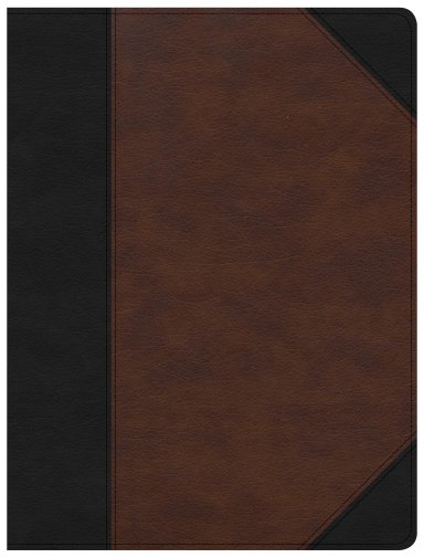 CSB Tony Evans Study Bible, Black/Brown, Imitation Leather, Maps, Ribbon Marker, Presentation Page, Study Notes,Maps