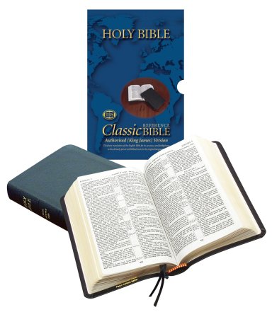 KJV Classic Reference Bible: Black, Calfskin