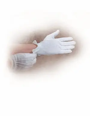 White Gloves - X-Large Cotton