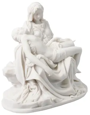 6 1/4" Pieta Veronese Resin Statue