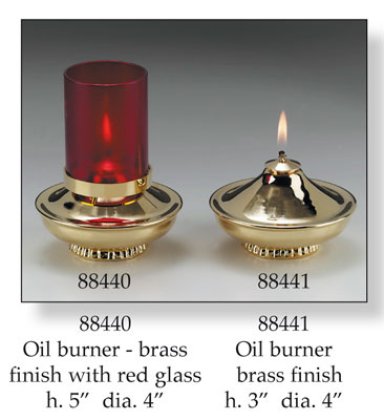 Brass Finish Oil Burner