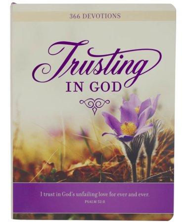 Devotional Trusting God Purple Floral Softcover