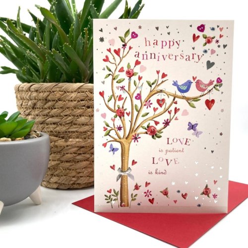 Two Little Love Birds Single Card