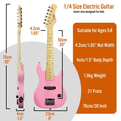 3rd Avenue Junior Electric Guitar Pack - Pink