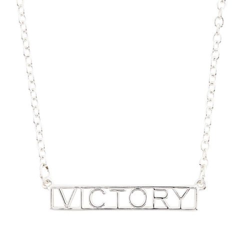 Necklace-Kingdom Words-Victory-Silver Plate