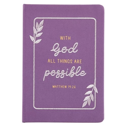 Journal-Embroidered-All Things Are Possible (5.75" x 8.375")