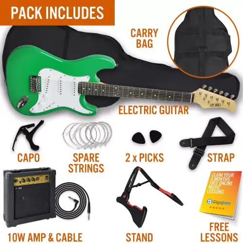 3rd Avenue Electric Guitar Pack - Green