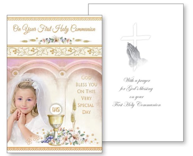 Girl's Communion Card