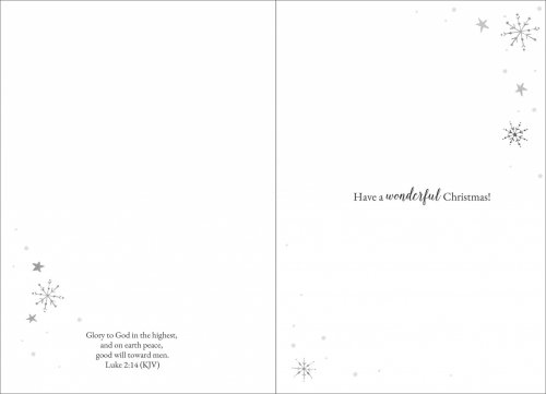 Grandma & Grandad Snowdrops Christian Christmas Card