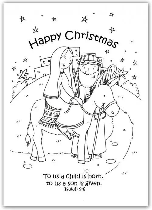 Christmas Donkey Christian Christmas Cards Pack of 5