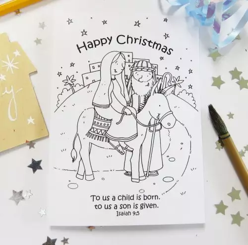 Christmas Donkey Christian Christmas Cards Pack of 5