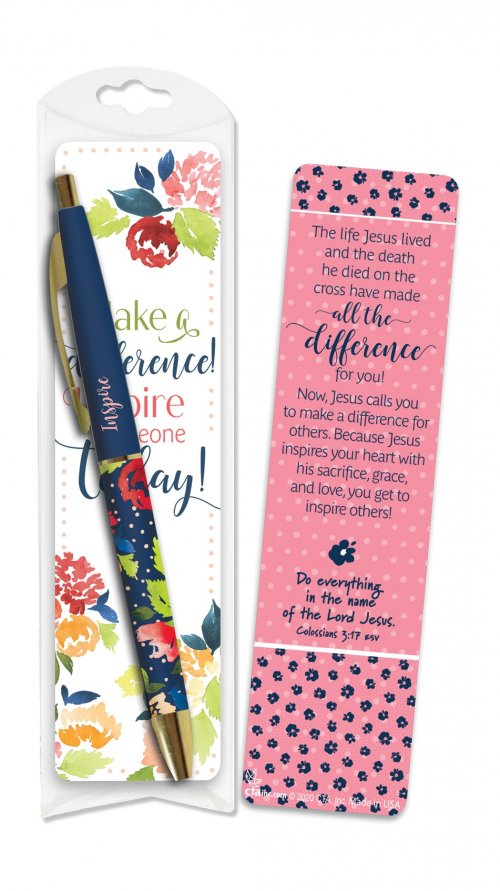 Pen & Bookmark Set-Making A Difference (Colossians 3:17 ESV)