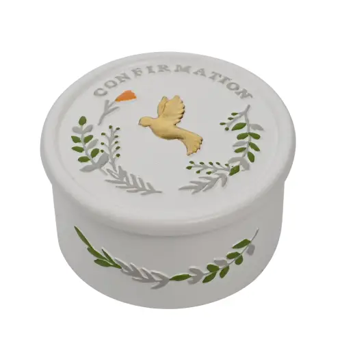 Faith & Hope Resin Trinket Box - Confirmation