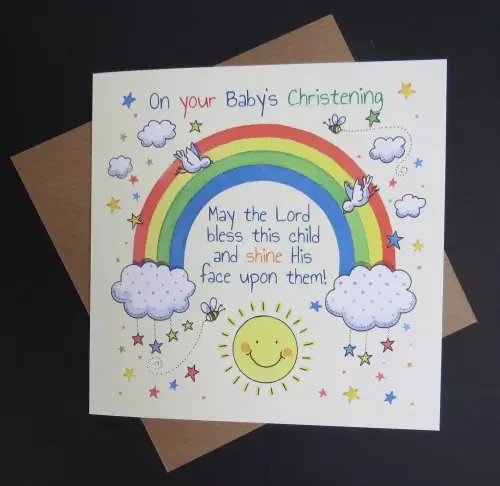 Christening Single Card