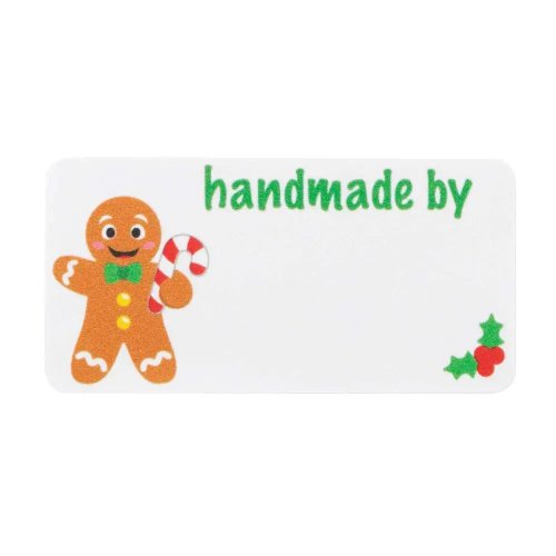 Christmas 'Handmade By' Stickers (Pack of 400)