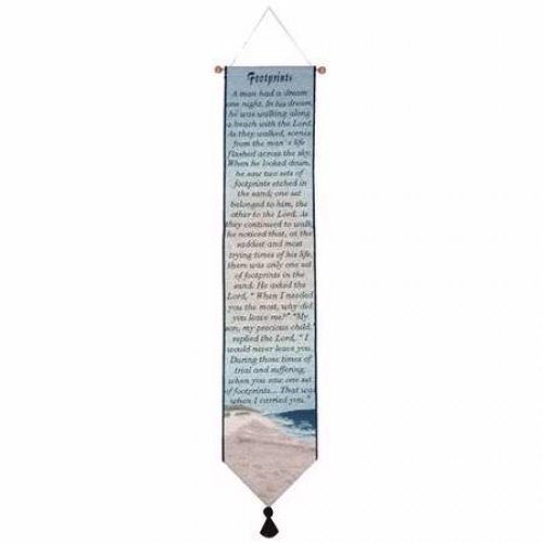 Bellpull-Tapestry-Footprints (9" x 41")