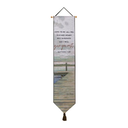 Bellpull-Tapestry-Give You Rest (9" x 41")