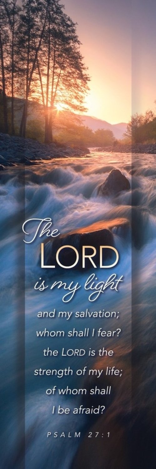 Bookmark-The Lord Is My Light And My Salvation (Psalm 27:1) (Pack Of 25)