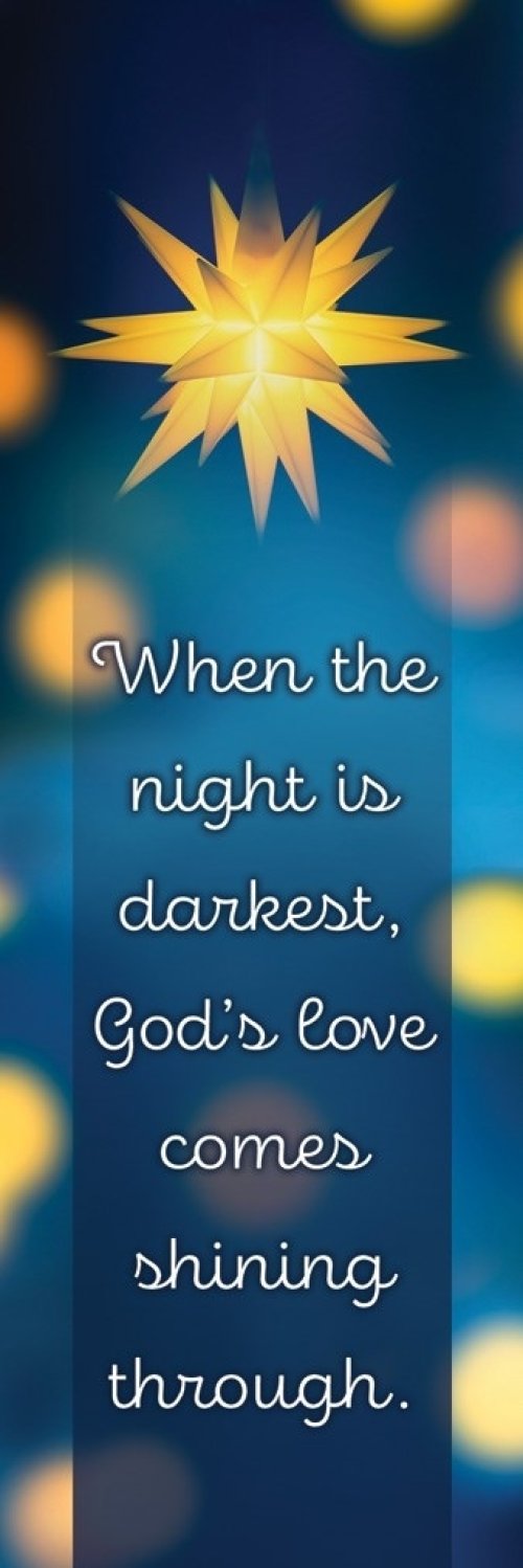 Bookmark-God's Love Comes Shining Through (Matthew 2:10) (Pack Of 25)