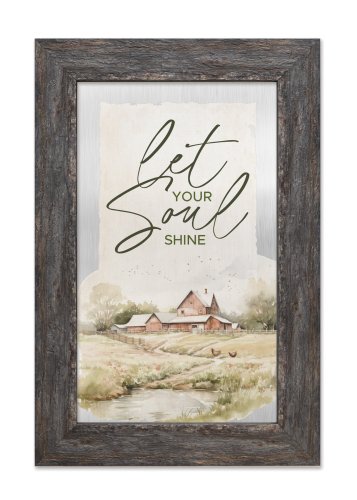 Plaque-Metalscapes-Let Your Soul Shine (8" x 12")