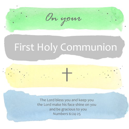 First Holy Communion Single Card