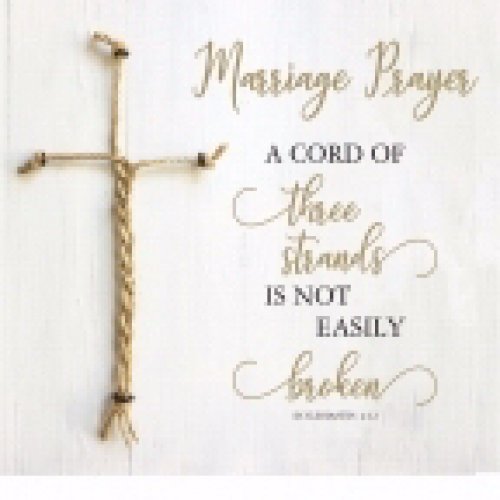 Plaque-Marriage-A Cord Of 3 Strands (10" x 10")