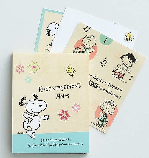 Peanuts - Affirmation Note Cards