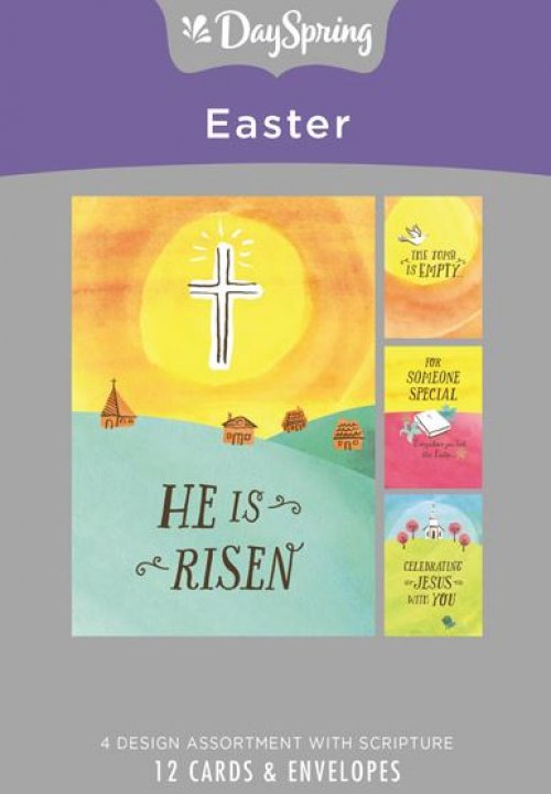 He Is Risen Box of 12 Easter Cards