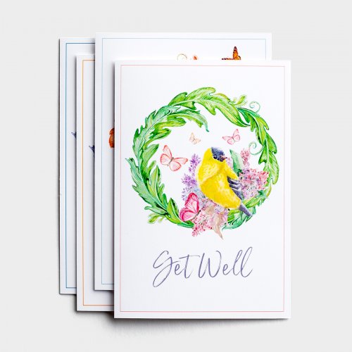 Get Well - For Peace And Recovery - 12 Boxed Cards, KJV