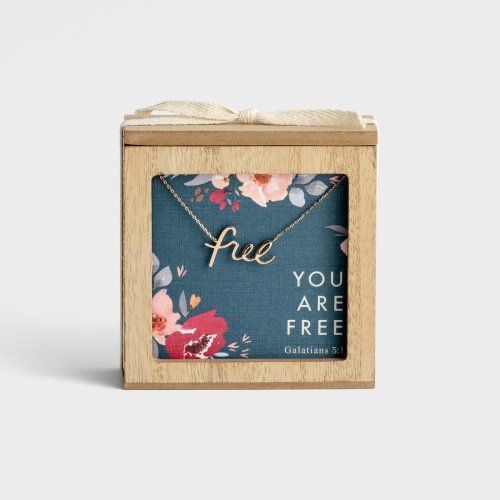 You Are Free Necklace and Promise Box Gift Set