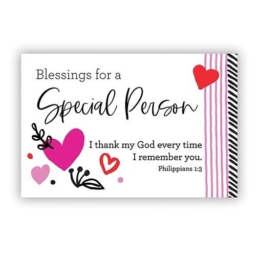 Cards-Pass It On-Blessing For A Special Person (3" x 2") (Pack Of 25)