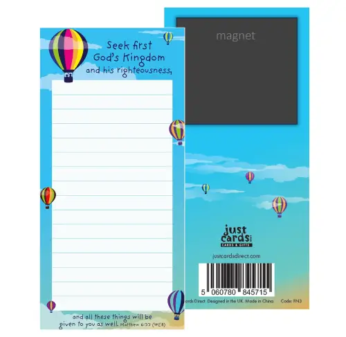 4 Christian Fridge Notepads