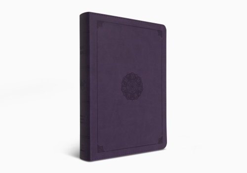 ESV Large Print Bible (TruTone, Lavender, Emblem Design)