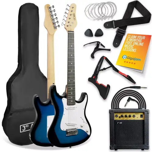 3rd Avenue 3/4 Size Electric Guitar Pack - Blueburst