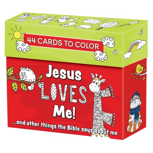 Coloring Cards Boxed Jesus Loves Me